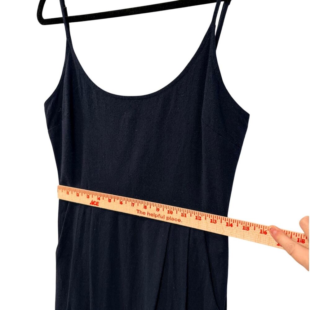 Jenni Kayne S Rove Dress $495 Raw Silk Midi Fitted Bodice Pencil Skirt Navy Blue - Picture 9 of 12
